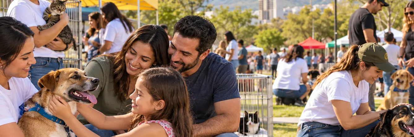 Huellas en familia · Jornada de adopción responsable