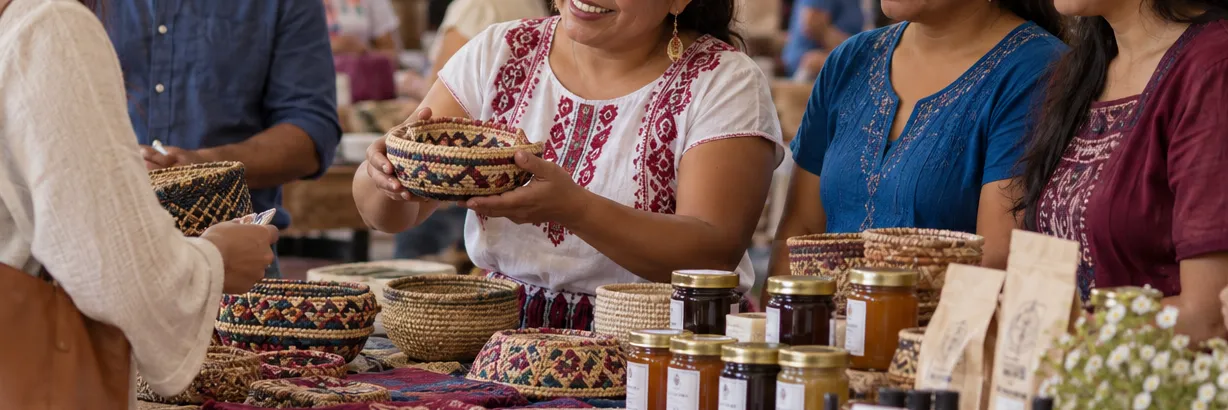 Hecho por ellas · Muestra de emprendimiento local