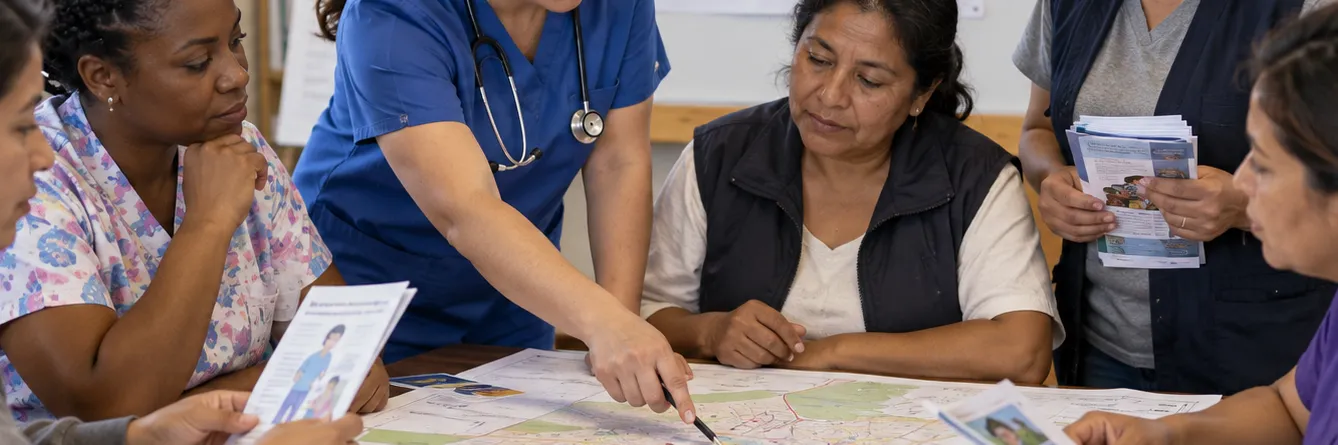 Cuidarnos en comunidad · Encuentro de promotores de salud