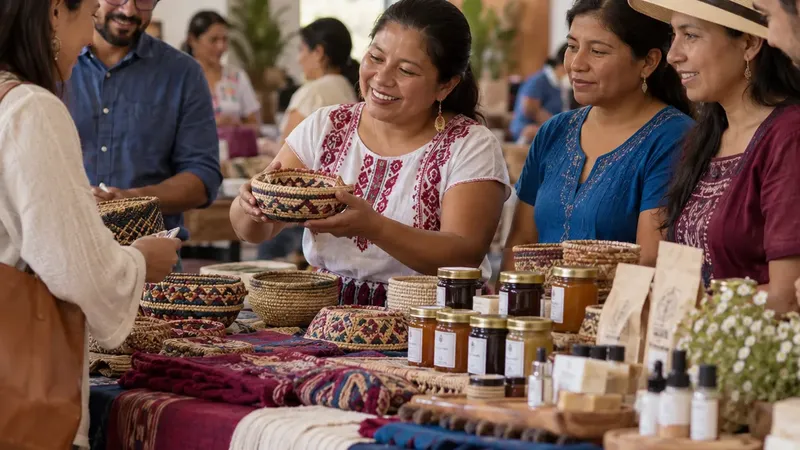 Hecho por ellas · Muestra de emprendimiento local